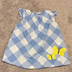 Carter's Blue and White Plaid Dress